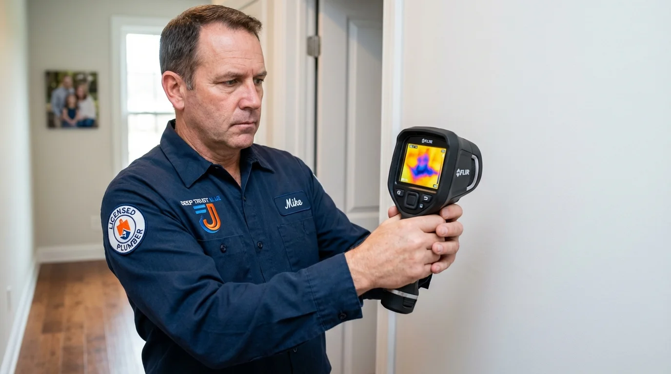 Thermal imaging leak detection by Johns Plumbing LLC in Estell Manor